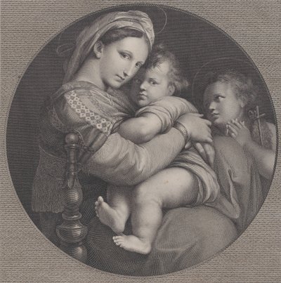 Madonna de la silla de Raphael Morghen