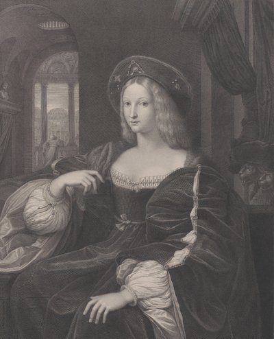 Retrato de Doña Isabel de Requesens y Enríquez de Cardona-Anglesola, anteriormente identificado, 1821 de Raphael Morghen