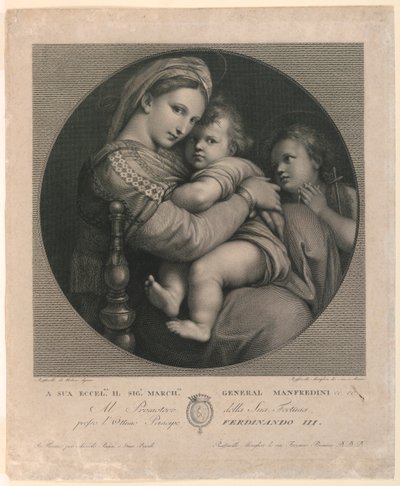 La Madonna della Sedia de Raphael Morghen