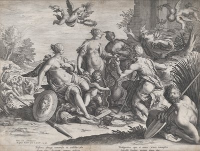 El juicio de París de Raphael Sadeler