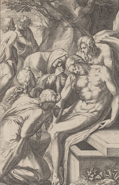 La lamentación de Raphael Sadeler
