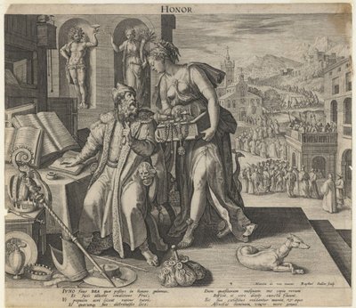 Honor, 1591 de Raphael Sadeler the Elder