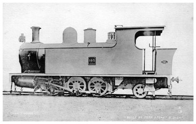 Locomotora de tanque, locomotora de vapor construida por Kerr, Stuart y Co, principios del siglo XX de Raphael Tuck