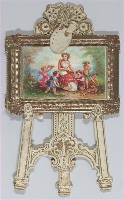 Valentín - Caballete de pie, familia cromolitografiada de Raphael Tuck and Sons