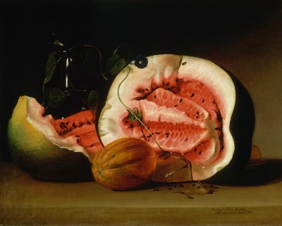 Melones y glorias de la mañana de Raphaelle Peale