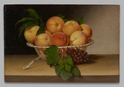 Bodegón: cesta de melocotones de Raphaelle Peale
