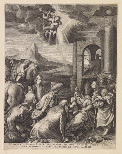 Adoración de los Reyes de Raphaël Sadeler (I)