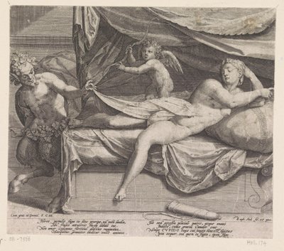 Júpiter en Antiope de Raphaël Sadeler (I)