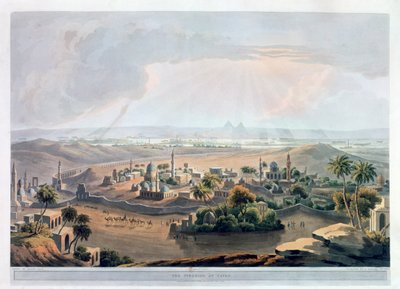Las pirámides en El Cairo, 1809 de Rawle