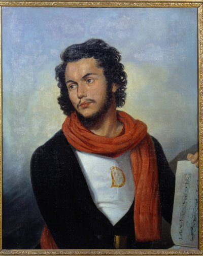 Retrato del músico Felicien David (1810-1876) Pintura de Raymond Bonheur (1796-1849) Siglo XIX Saint Denis, Museo de Arte e Historia de Raymond Bonheur
