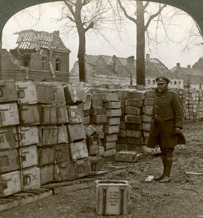 Municiones alemanas abandonadas cerca de Cambrai, Primera Guerra Mundial, 1914-1918 de Realistic Travels Publishers