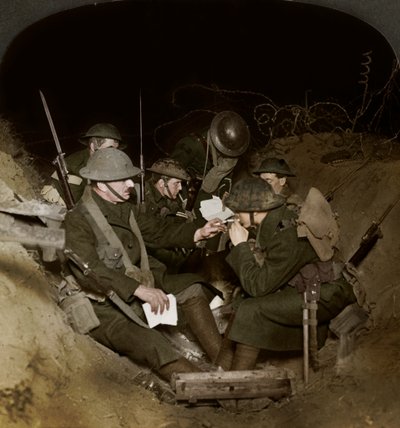 Una tarde en las trincheras de reserva en Beaumont Hamel, Francia, Primera Guerra Mundial, 1914-1918 de Realistic Travels Publishers