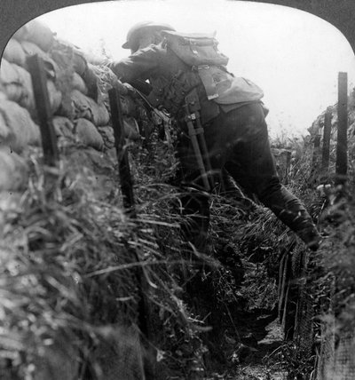 Infantería canadiense en las trincheras, Primera Guerra Mundial, 1914-1918 de Realistic Travels Publishers