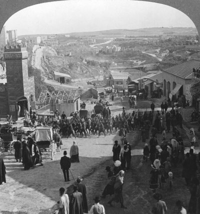 Captura de Jerusalén, Palestina, Primera Guerra Mundial, c1917-c1918 de Realistic Travels Publishers
