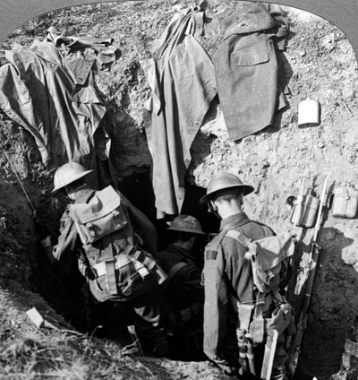 Refugio alemán capturado en el avance en Bapaume, Francia, Primera Guerra Mundial, 1914-1918 de Realistic Travels Publishers