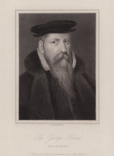 Sir George Bowes, soldado inglés (grabado) de Reginald Easton