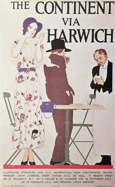 El Continente Vía Harwich de Reginald Edward Higgins