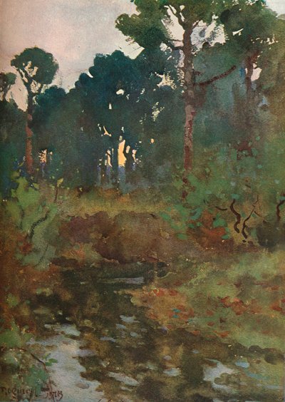 Estudio de Paisaje Decorativo, c1903 1903-1904 de Reginald Jones