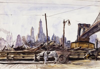 Puente de Brooklyn de Reginald Marsh
