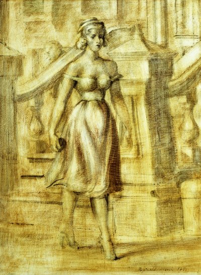 Dama paseando: Un cuadro doble de Reginald Marsh