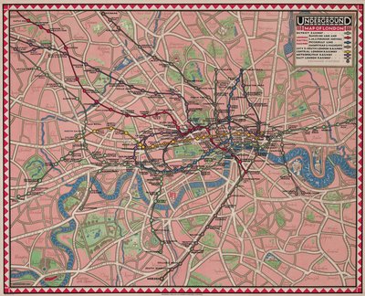 Mapa subterráneo de Londres de Reginald Percy Gossop