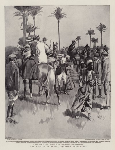 Un inglés en Egipto, Garrison Amusements (litografía) de Reginald Thomas Cleaver