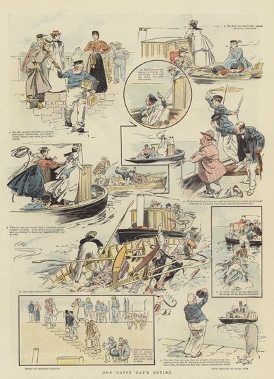 Nuestra excursión de Happy Day (cromolito) de Reginald Thomas Cleaver