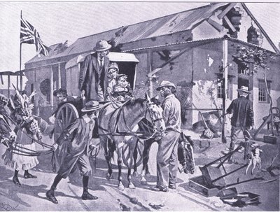 Lo que significa la evacuación para los colonos leales, ilustración de