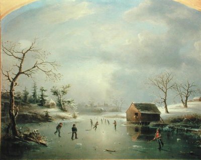 Estanque de patinaje en Morristown, Nueva Jersey de Regis Francis Gignoux