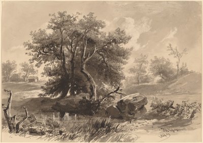 Los árboles, Bedford, Nueva York de Regis Francois Gignoux