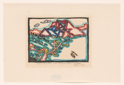 Gmünder See mit Traunstein (título original del objeto) de Reijer Stolk (signed by artist)