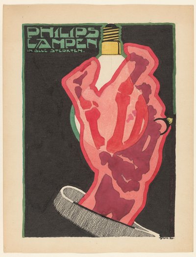 Lámparas Philips en todas las potencias (título original del objeto) de Reijer Stolk (signed by artist)