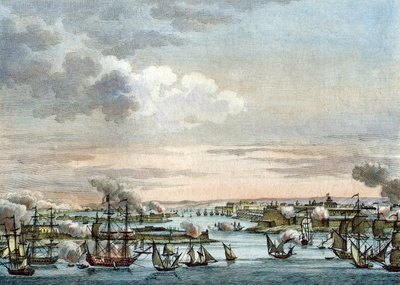 La flota francesa en Malta de Reiner Vinkeles