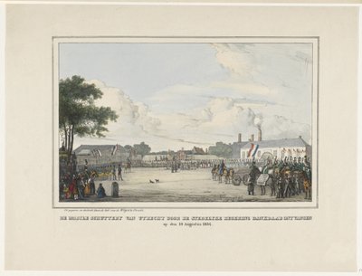El Cañón Móvil de Utrecht fue recibido con agradecimiento por el Gobierno Municipal. el 19 de agosto de 1834 (título sobre objeto) de Reinier Craeyvanger