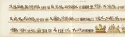 Procesión histórica, celebrada en Ámsterdam el 12 de mayo de 1874 (título sobre objeto) de Reinier Craeyvanger