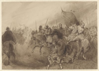 Lucha ecuestre medieval de Reinier Craeyvanger