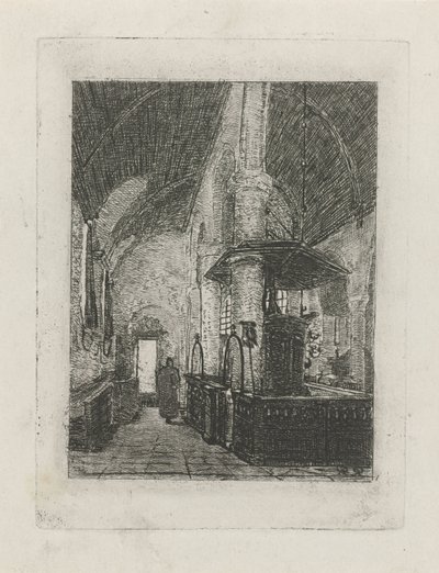 Kerkinterieur de Reinier Evert Johannes Roeterink