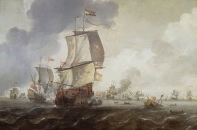 Una batalla de la Primera Guerra Holandesa de Reinier Nooms