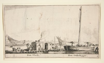Dos barcos (un Vlodt, una montaña rusa) de Reinier Nooms
