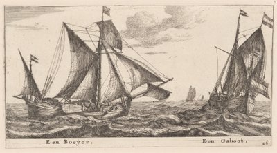 Un Boeier y un Galliot de Reinier Nooms, called Zeeman
