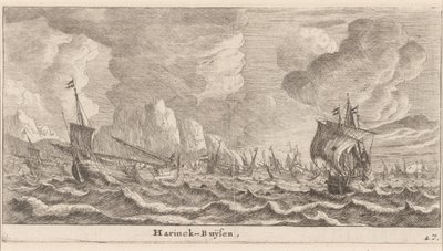 Barcos arenqueros de Reinier Nooms, called Zeeman