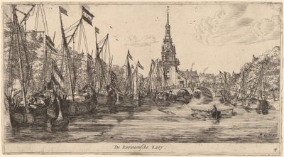 Muelle Roowaensche (De Roowaensche Kaey) de Reinier Nooms, called Zeeman