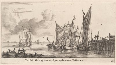 "Tocht Schuiten" o Barcos Pesqueros de Spaarndam de Reinier Nooms, called Zeeman
