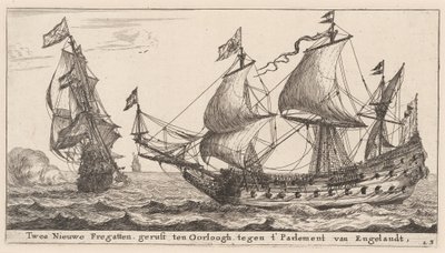 Dos fragatas holandesas de Reinier Nooms, called Zeeman