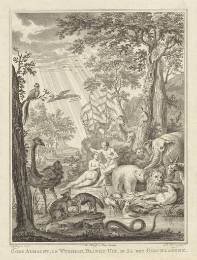 Adán y Eva en el Paraíso de Reinier Vinkeles (I)