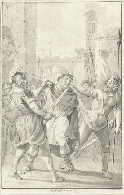 Emperador Vitelio en camino a su ejecución de Reinier Vinkeles (I)