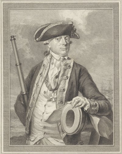 Almirante Jan Hendrik van Kinsbergen, Conde de Doggersbank de Reinier Vinkeles