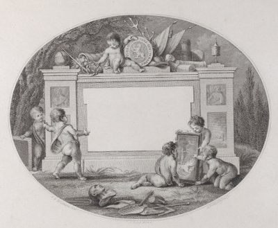 Tarjeta comercial, siglo XIX de Reinier Vinkeles