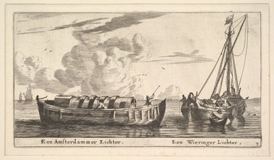 Un encendedor de Ámsterdam y un Wieringer, siglo XVII de Reinier Zeeman