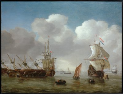 Escena portuaria holandesa de Reinier Zeeman